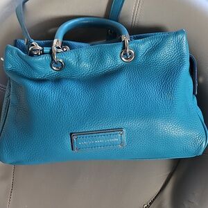 Marc by Marc Jacobs Teal Leather Satchel